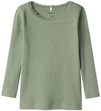 Name It Bluse - Noos - Rib - NmfKab - Lily Pad/Melange Name It Bluse - Noos - Rib - NmfKab - Lily Pad/Melange