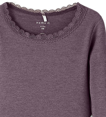 Name It Body l/æ - Noos - Rib - NbfKab - Arctic Dusk/Melange