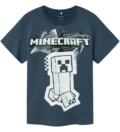Name It T-shirt - Noos - NkmJin Minecraft - Dark Denim Name It T-shirt - Noos - NkmJin Minecraft - Dark Denim
