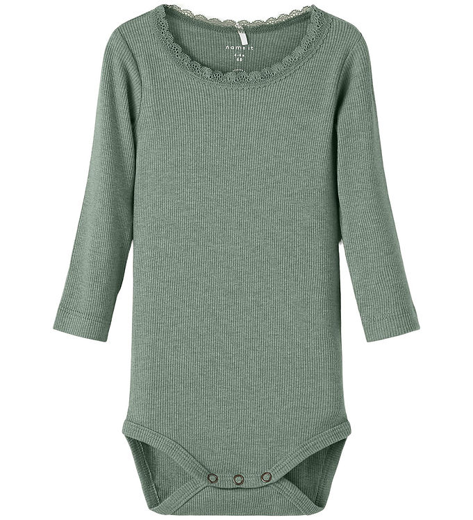 Name It Body l/æ - Noos - Rib - NbfKab - Lily Pad/Melange