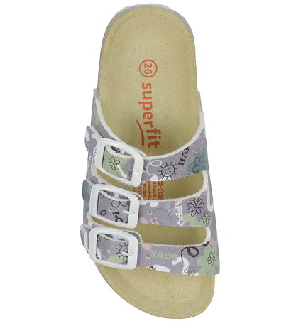 Superfit Sandaler - Fussbettpantoffel - Lilla m. Print Superfit Sandaler - Fussbettpantoffel - Lilla m. Print