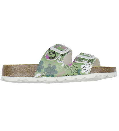 Superfit Sandaler - Fussbettpantoffel - Grøn m. Print Superfit Sandaler - Fussbettpantoffel - Grøn m. Print
