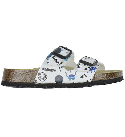 Superfit Sandaler - Fussbettpantoffel - Hvid/Blå m. Rumtema Superfit Sandaler - Fussbettpantoffel - Hvid/Blå m. Rumtema