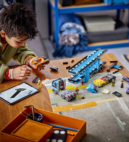 LEGO® City - Biltransport Med Sportsvogne 60408 - 998 Dele LEGO® City - Biltransport Med Sportsvogne 60408 - 998 Dele