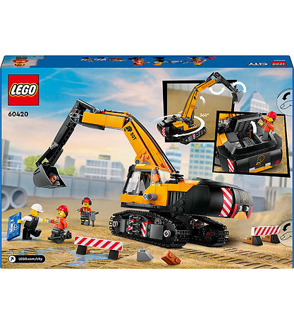 LEGO® City - La pelleteuse de chantier jaune 60420 - 633 Parties LEGO® City - La pelleteuse de chantier jaune 60420 - 633 Parties