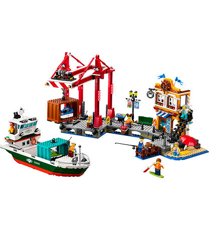 LEGO® City - Havnefront med Fragtskib 60422 - 1226 Dele LEGO® City - Havnefront med Fragtskib 60422 - 1226 Dele