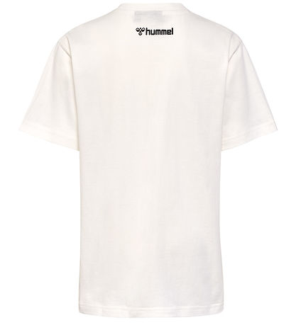 Hummel T-Shirt - hmlRunner - Marshmallow m. Print
