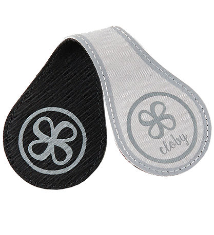 Cloby Reflex Clips - 2 Stk. - Sort/Grå Cloby Reflex Clips - 2 Stk. - Sort/Grå
