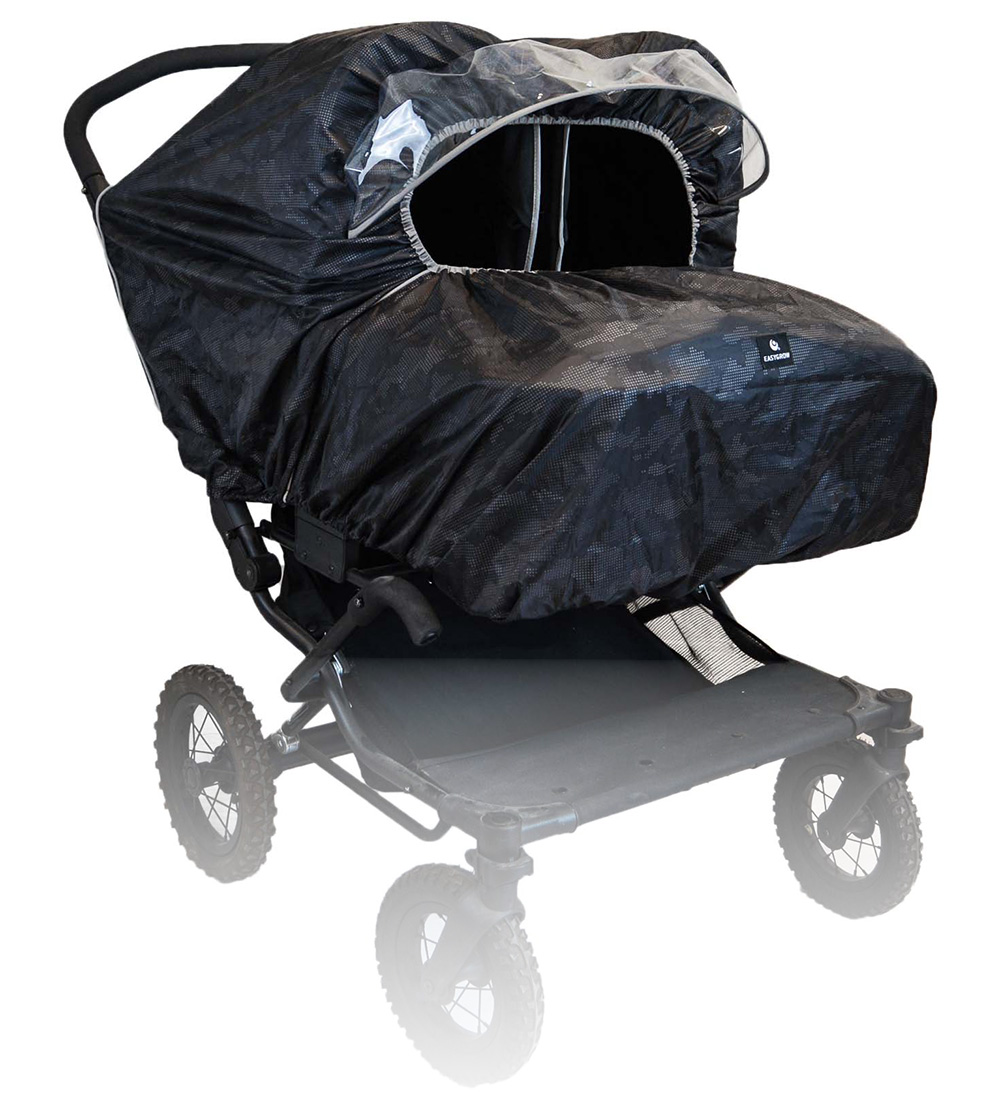 Easygrow Regenhoes Voor tweelingkinderen/-Buggy - Camo - Easygrow - OneSize - Regenhoezen