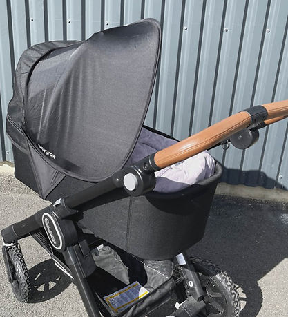 Easygrow Solskærm Til Barne/klapvogn - Universal - UV50+ - Sort Easygrow Solskærm Til Barne/klapvogn - Universal - UV50+ - Sort