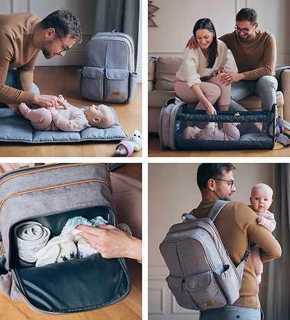 Bizzi Growin Pusletaske/Rejseseng - RucPOD Mini - Windsor Grey
