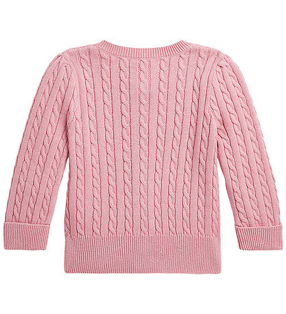Polo Ralph Lauren Cardigan - Strik - Tickled Pink m. Blomster
