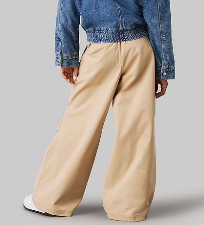 Calvin Klein Bukser - Parachute - Pale Khaki