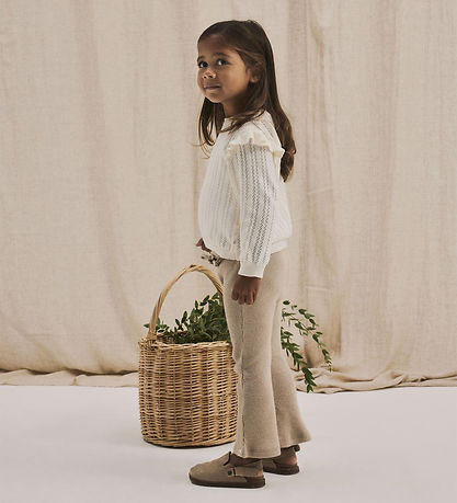 Lil' Atelier Leggings - Strik - Rib - NmfSophia - Travertine/Mel Lil' Atelier Leggings - Strik - Rib - NmfSophia - Travertine/Mel