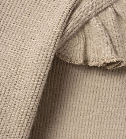 Lil' Atelier Bluse - Strik - Rib - NmfSophia - Travertine/Melang