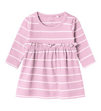 Name It Kjole - Rib - NbfKianna - Pastel Lavender Name It Kjole - Rib - NbfKianna - Pastel Lavender