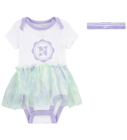 Nike Gaveæske - Hårbånd/Body k/æ - Hvid/Lilla/Lime