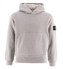 Stone Island Hættetrøje - Gråmeleret Stone Island Hættetrøje - Gråmeleret
