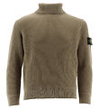 Stone Island Bluse m. Rullekrave - Uld - Sage Stone Island Bluse m. Rullekrave - Uld - Sage