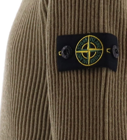 Stone Island Bluse m. Rullekrave - Uld - Sage