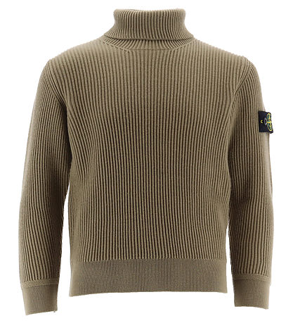 Stone Island Bluse m. Rullekrave - Uld - Sage Stone Island Bluse m. Rullekrave - Uld - Sage