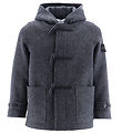 Stone Island Frakke - Uld - Mørkegråmeleret