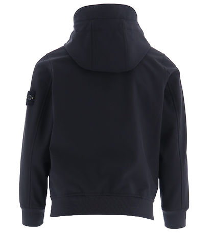 Stone Island Softshelljakke m. Fleece - Sort Stone Island Softshelljakke m. Fleece - Sort