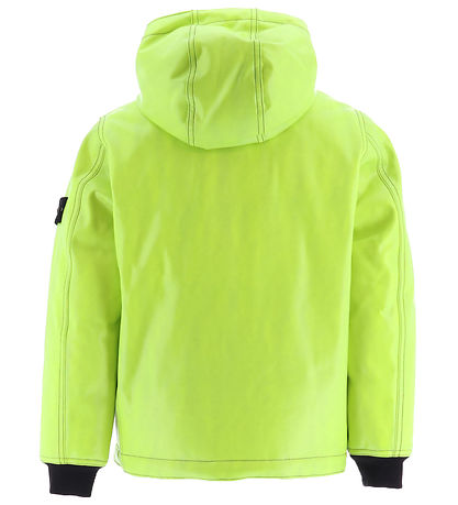 Stone Island Dunjakke m. PU - Farveskift - Lemon/Navy Stone Island Dunjakke m. PU - Farveskift - Lemon/Navy