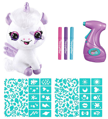Airbrush Plush Bamse - DYI - Magic Unicorn Airbrush Plush Bamse - DYI - Magic Unicorn
