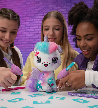 Airbrush Plush Bamse - DYI - Magic Unicorn Airbrush Plush Bamse - DYI - Magic Unicorn