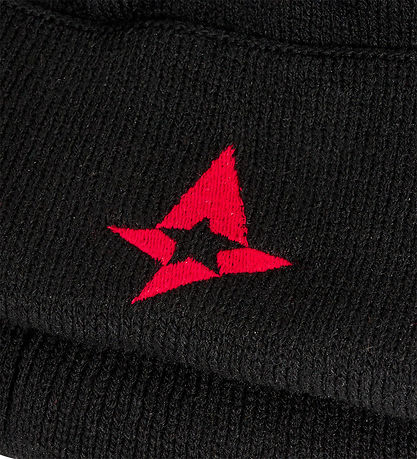Hummel Beanie - Strik -  AST Fan Red Logo - Sort