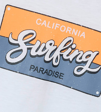 Name It T-shirt - NkmPfholiday - Bright White Name It T-shirt - NkmPfholiday - Bright White