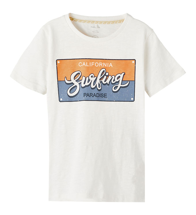 Name It T-shirt - NkmPfholiday - Bright White