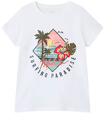 T-Shirt Name It - NkfPsurfi - Bright White T-Shirt Name It - NkfPsurfi - Bright White