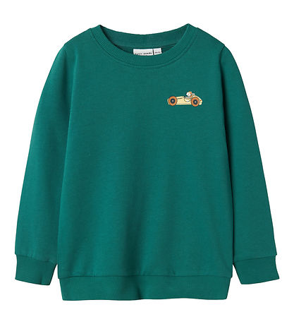 Name It Sweatshirt - NmmVasha - Antique Green/Car Race Name It Sweatshirt - NmmVasha - Antique Green/Car Race