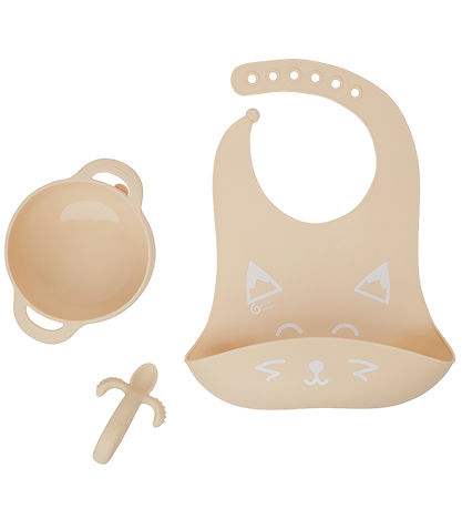Babymoov Spisesæt - 3 Dele - First'isy - Rose m. Print Babymoov Spisesæt - 3 Dele - First'isy - Rose m. Print