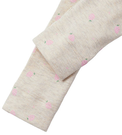 Name It Leggings - Rib - NmfDabua - Peyote Melange m. Jordbær Name It Leggings - Rib - NmfDabua - Peyote Melange m. Jordbær