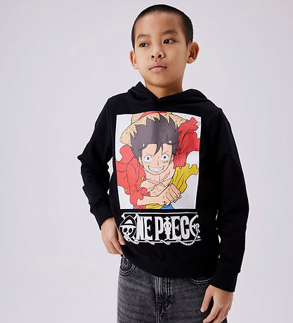 Name It Hættetrøje - Noos - NkmJeph Onepiece - Sort m. Print