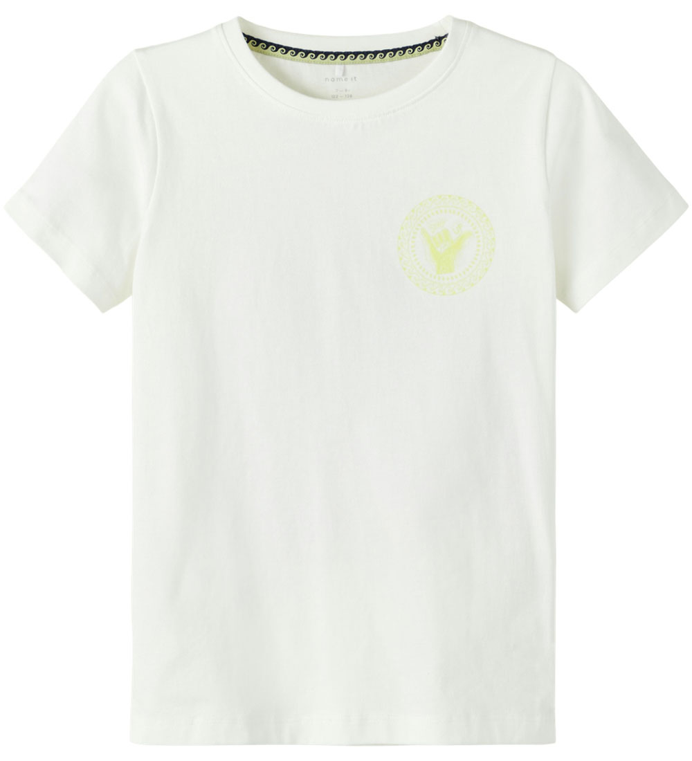 Name It T-Shirt - NkmPfasile - Bright White - Name It - 7-8 Jahre (122-128) - T-Shirts