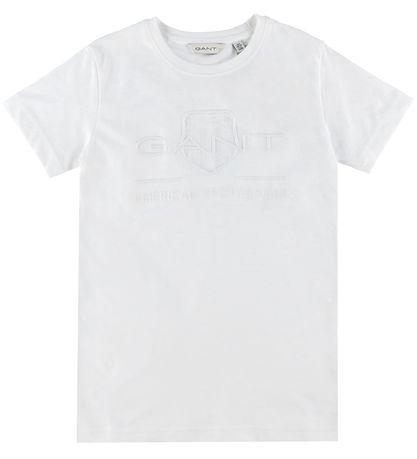 GANT T-shirt - Tonal - Hvid GANT T-shirt - Tonal - Hvid