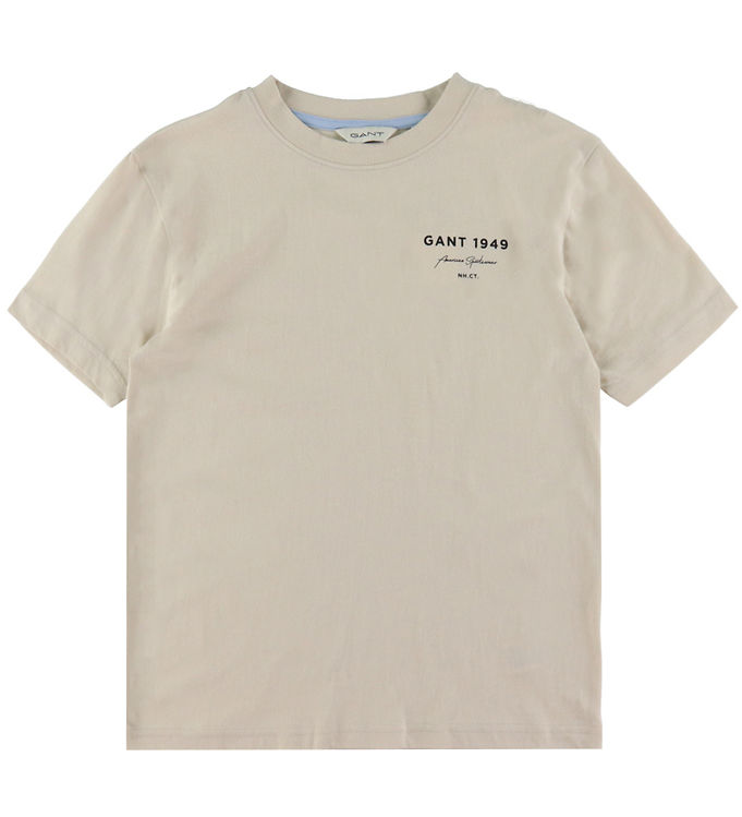 GANT T-shirt - Graphic Script - Soft Oat