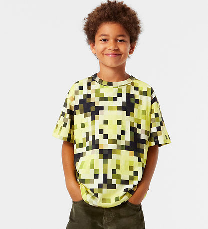 Molo T-shirt - Riley - Pixelated Smiles Molo T-shirt - Riley - Pixelated Smiles