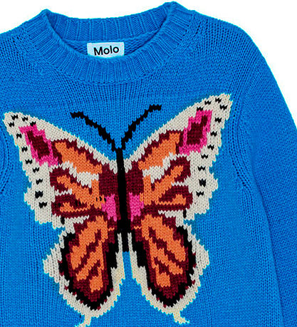 Molo Bluse - Strik - Uld/Akryl - Gulda - Butterfly Knit