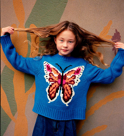 Molo Bluse - Strik - Uld/Akryl - Gulda - Butterfly Knit