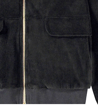 Molo Cardigan - Velour - Malika - Sort