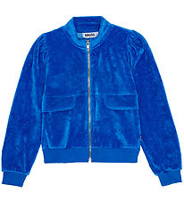 Molo Cardigan - Velour - Malika - Lapis Blue Molo Cardigan - Velour - Malika - Lapis Blue