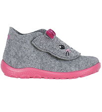 Superfit Hjemmesko - Uld - Happy - Grå/Pink Superfit Hjemmesko - Uld - Happy - Grå/Pink