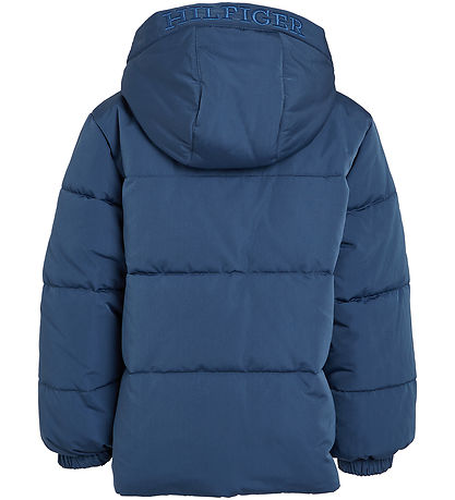 Tommy Hilfiger Dynejakke - Monotype - Aegean Sea Tommy Hilfiger Dynejakke - Monotype - Aegean Sea