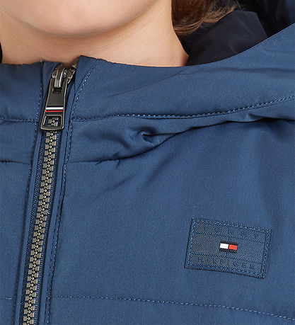 Tommy Hilfiger Dynejakke - Monotype - Aegean Sea Tommy Hilfiger Dynejakke - Monotype - Aegean Sea