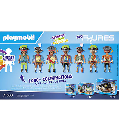 Playmobil Pirates - My Figures: Pirater - 71533 - 83 Dele